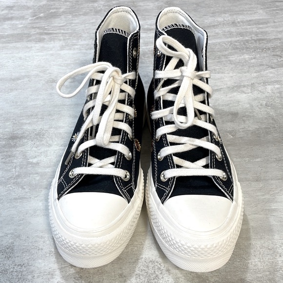 CONVERSE Festival Floral Chuck Taylor All Star Hightop Lift Platform Sneaker 7.5 - Picture 4 of 12